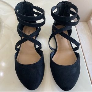 Torrid ballet flat with zipped back